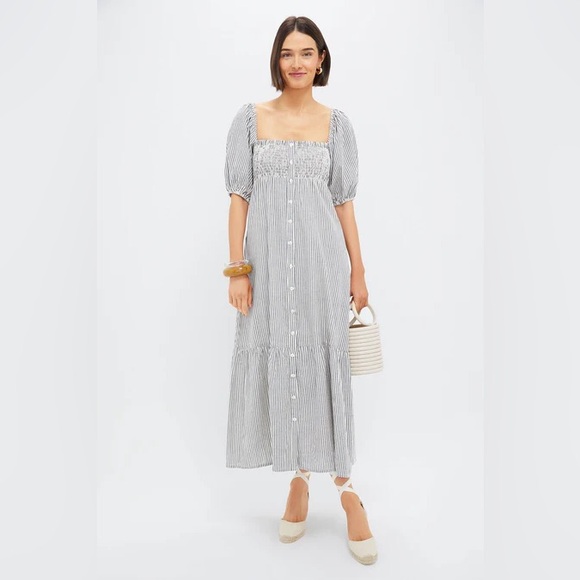 LOVE TOMAS BY EMERSON FRY - Striped Short Sleeve Maxi Dress - S - NWT - Picture 6 of 6